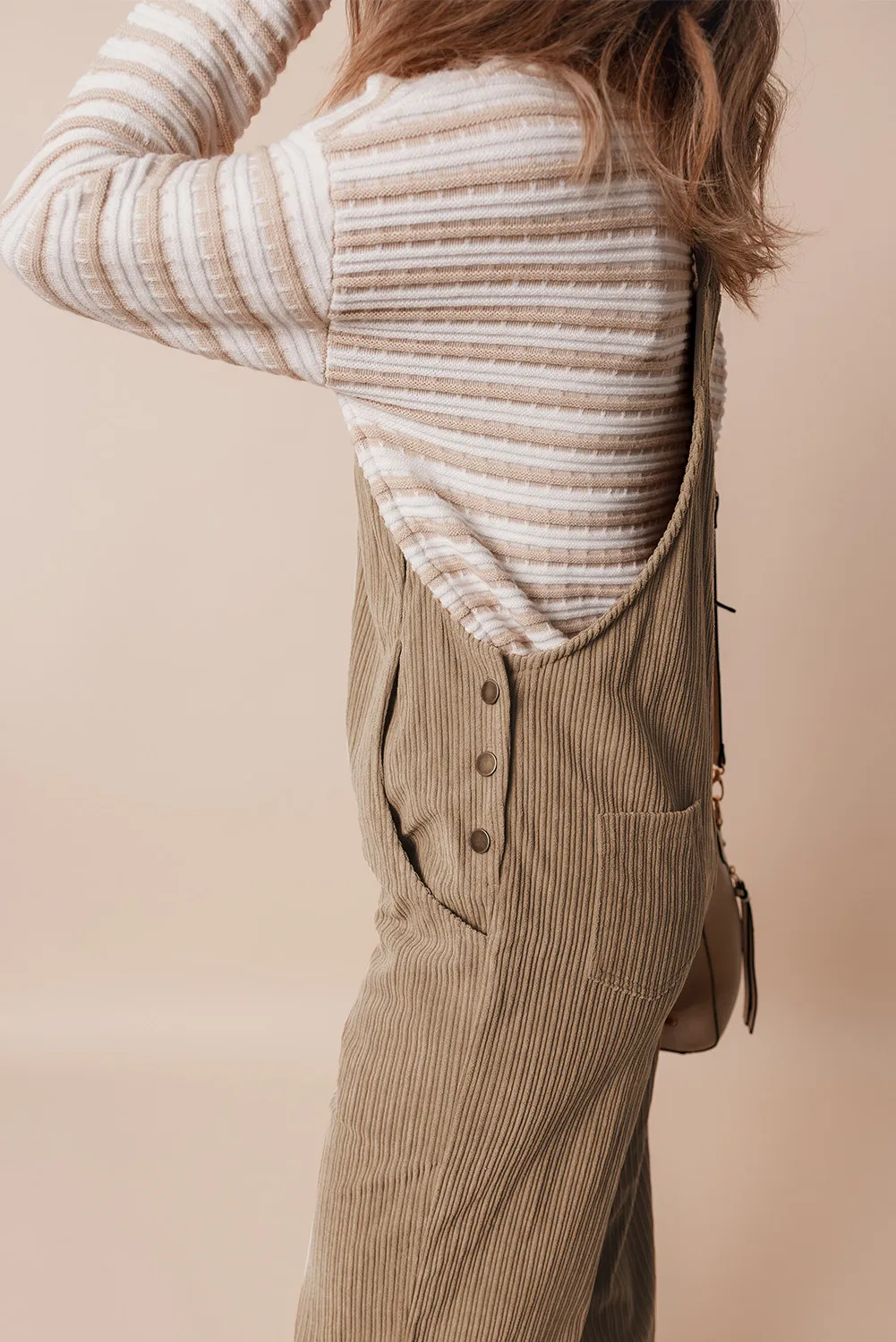 Square Neck Wide Strap Overalls, image 2