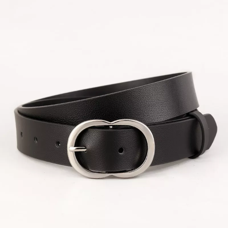 Skinny Belt with Oval Buckle