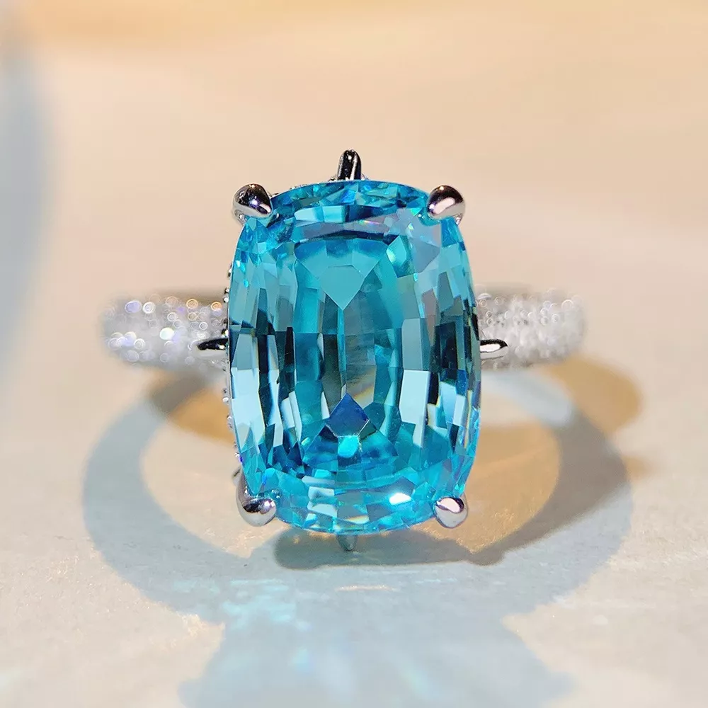 925 Sterling Silver Zircon Ring