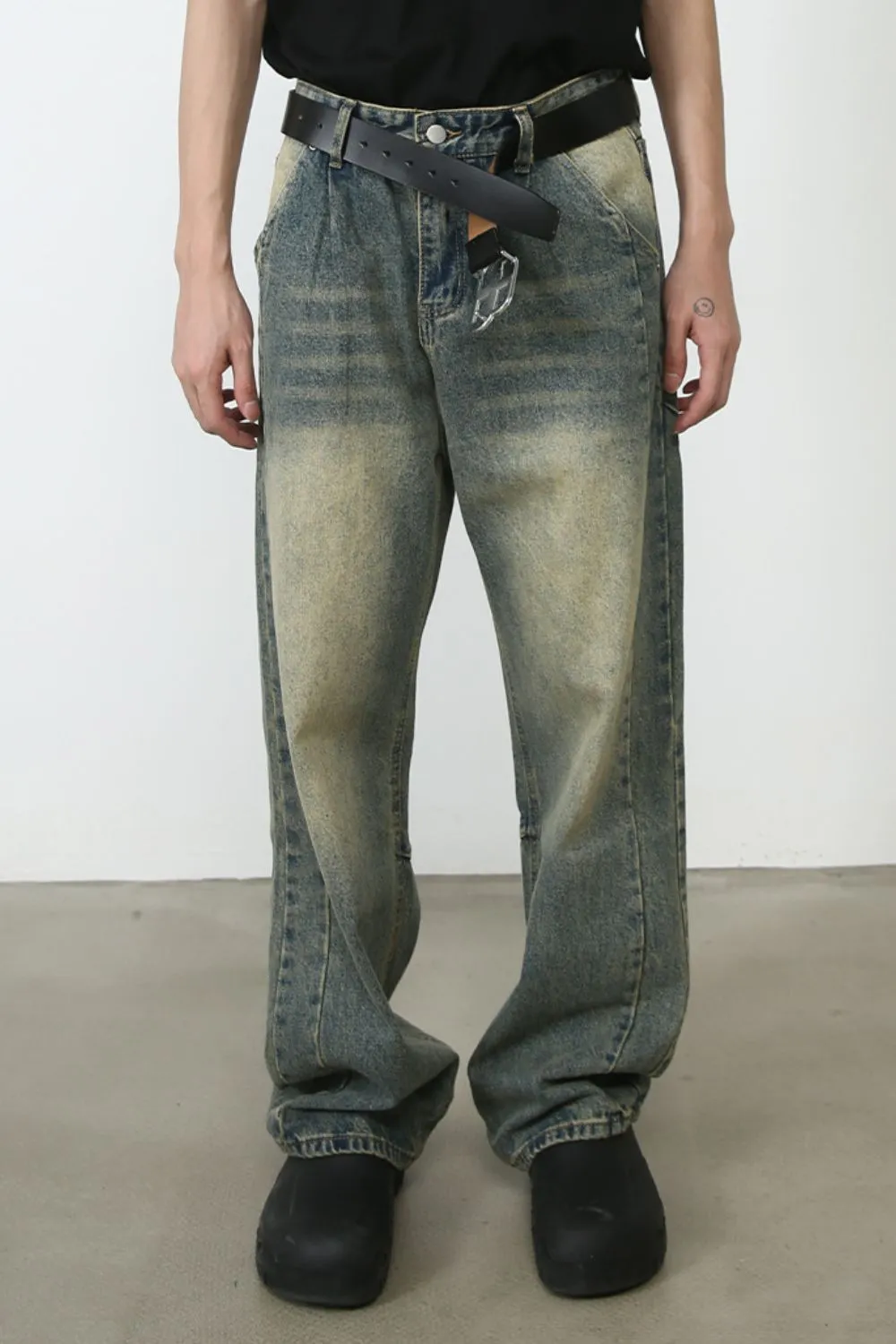 Men's Wide Leg Jeans, image 3