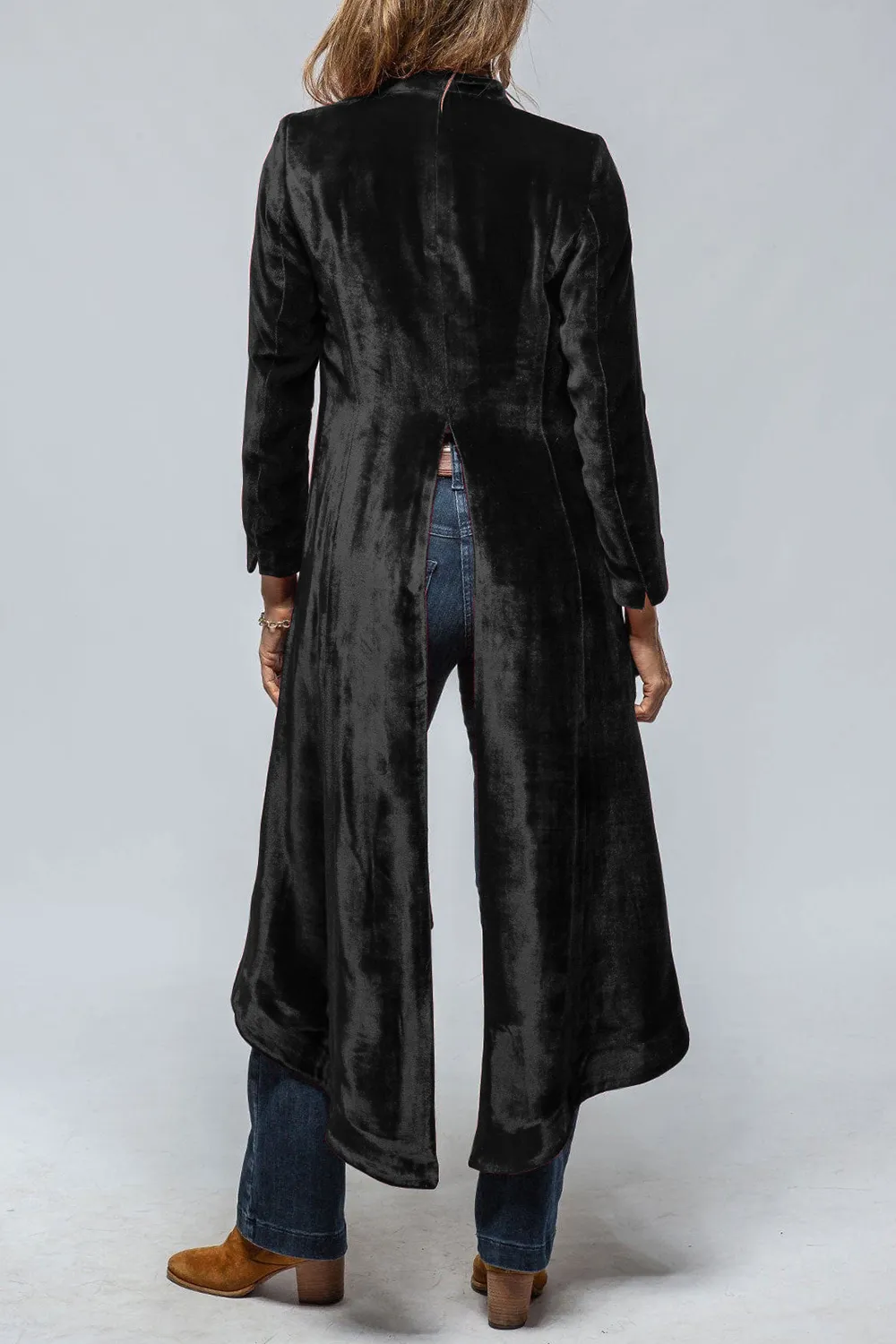 Slit Back Open Front Cardigan, image 3