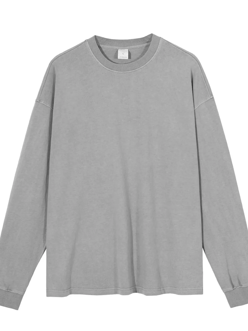 Men's Oversized Long Sleeve Casual T-Shirt, image 8