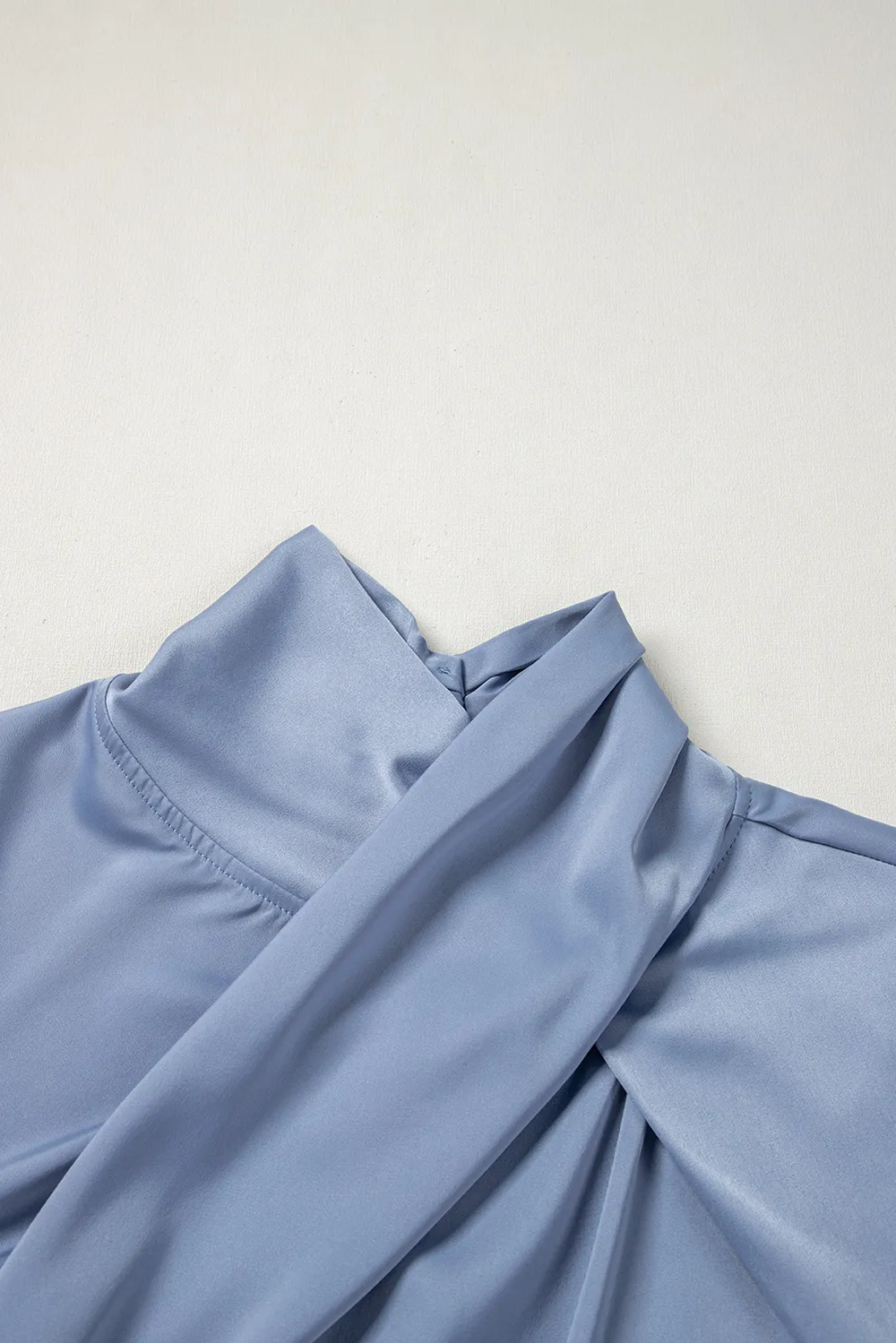 Cutout Turtleneck Long Sleeve Blouse, image 2