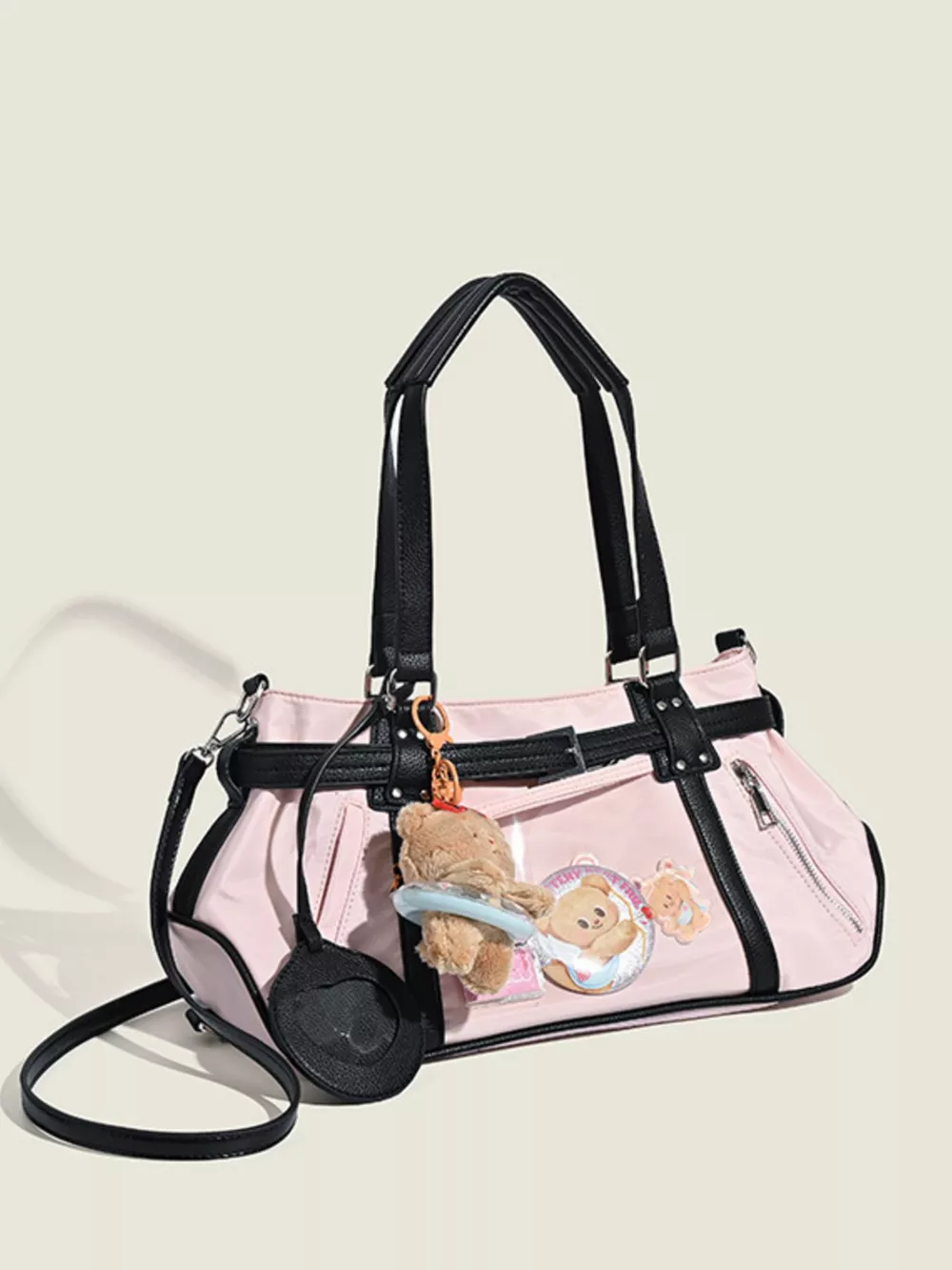 Contrast Lightweight Shoulder Bag, image 3