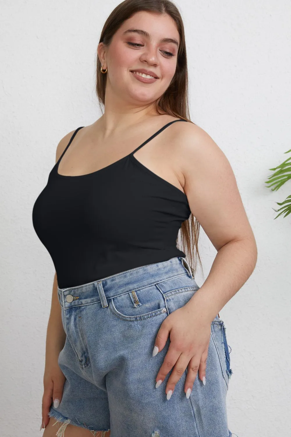 Full Size Round Neck Slim Cami Plus Size, image 4