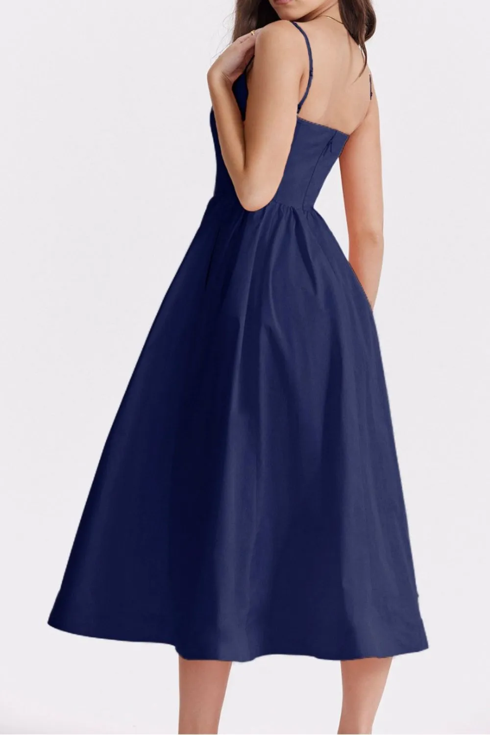 Floral Print Spaghetti Strap Midi Dress, image 4