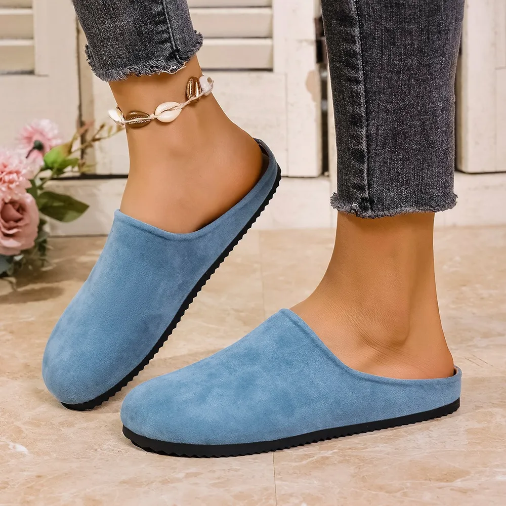Round Toe Suede Slip-Ons, image 5