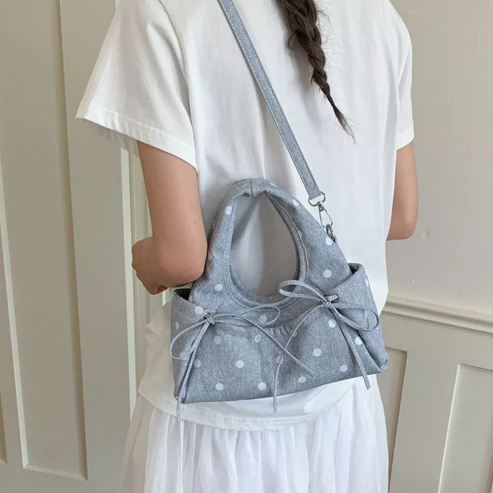 Polka Dot Bow Handbag, image 4