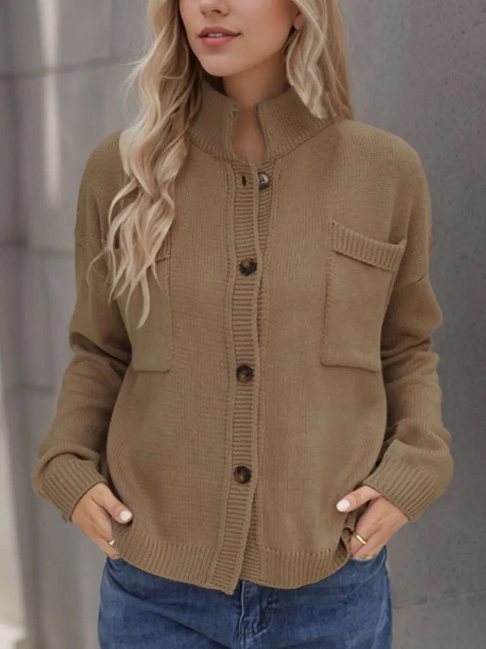 Button Up Long Sleeve Cardigan, image 5