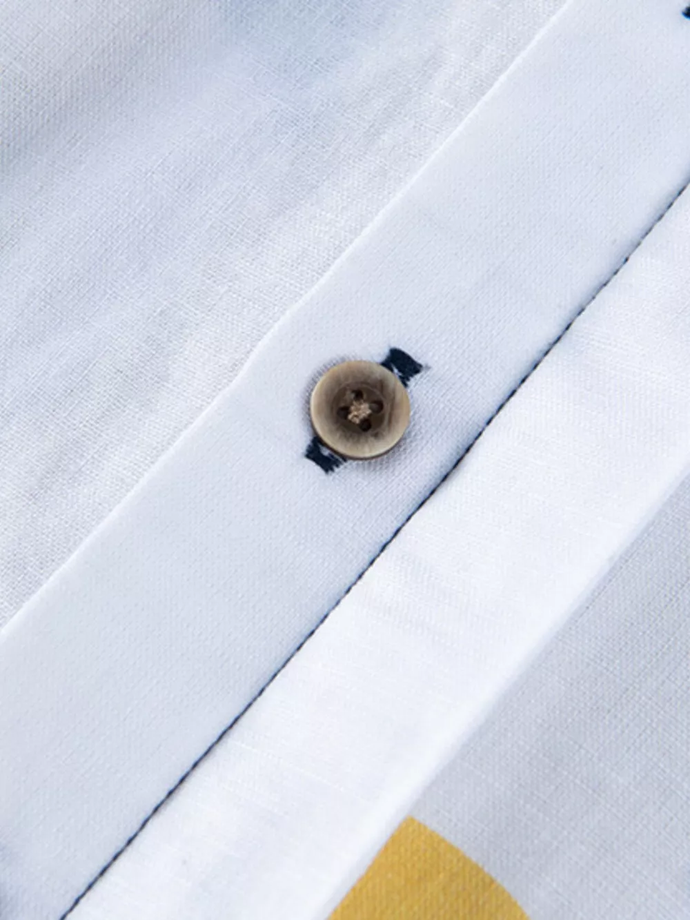 Men's Plus Size Button Up Short Sleeve Shirt, image 3