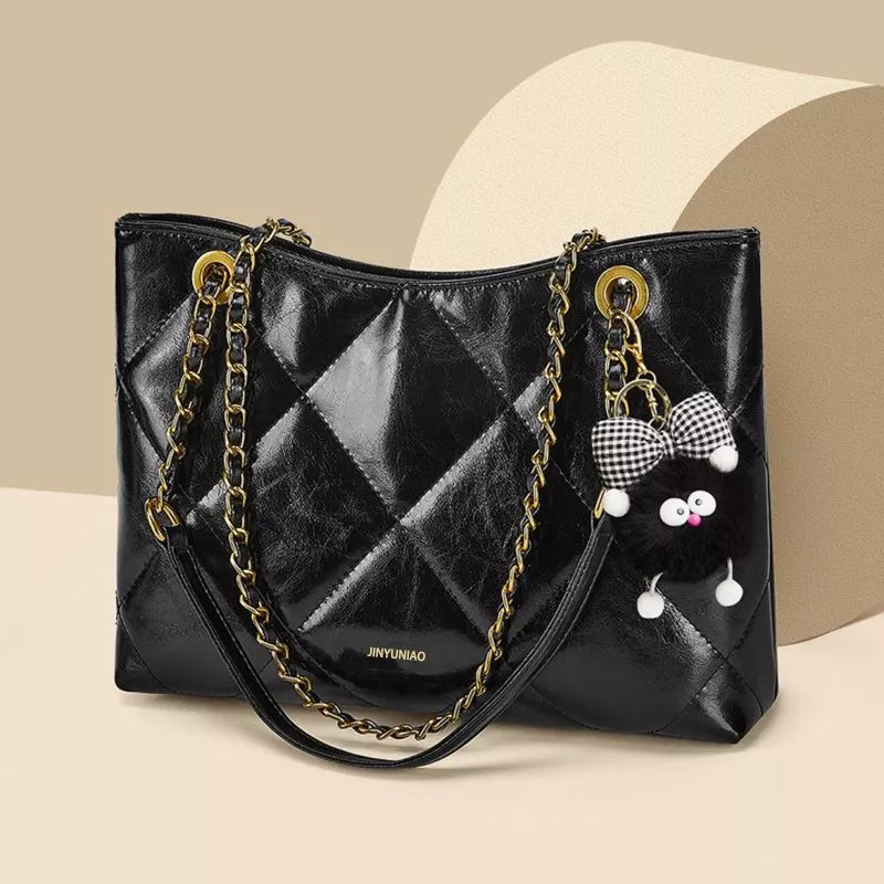 Quilted Chain Shoulder Bag, image 2