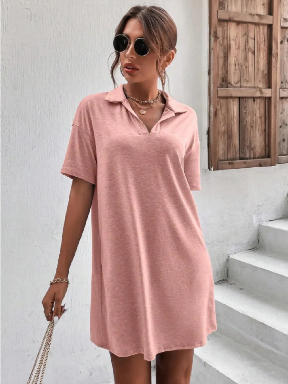 Johnny Collar Short Sleeve Polo Dress, image 2