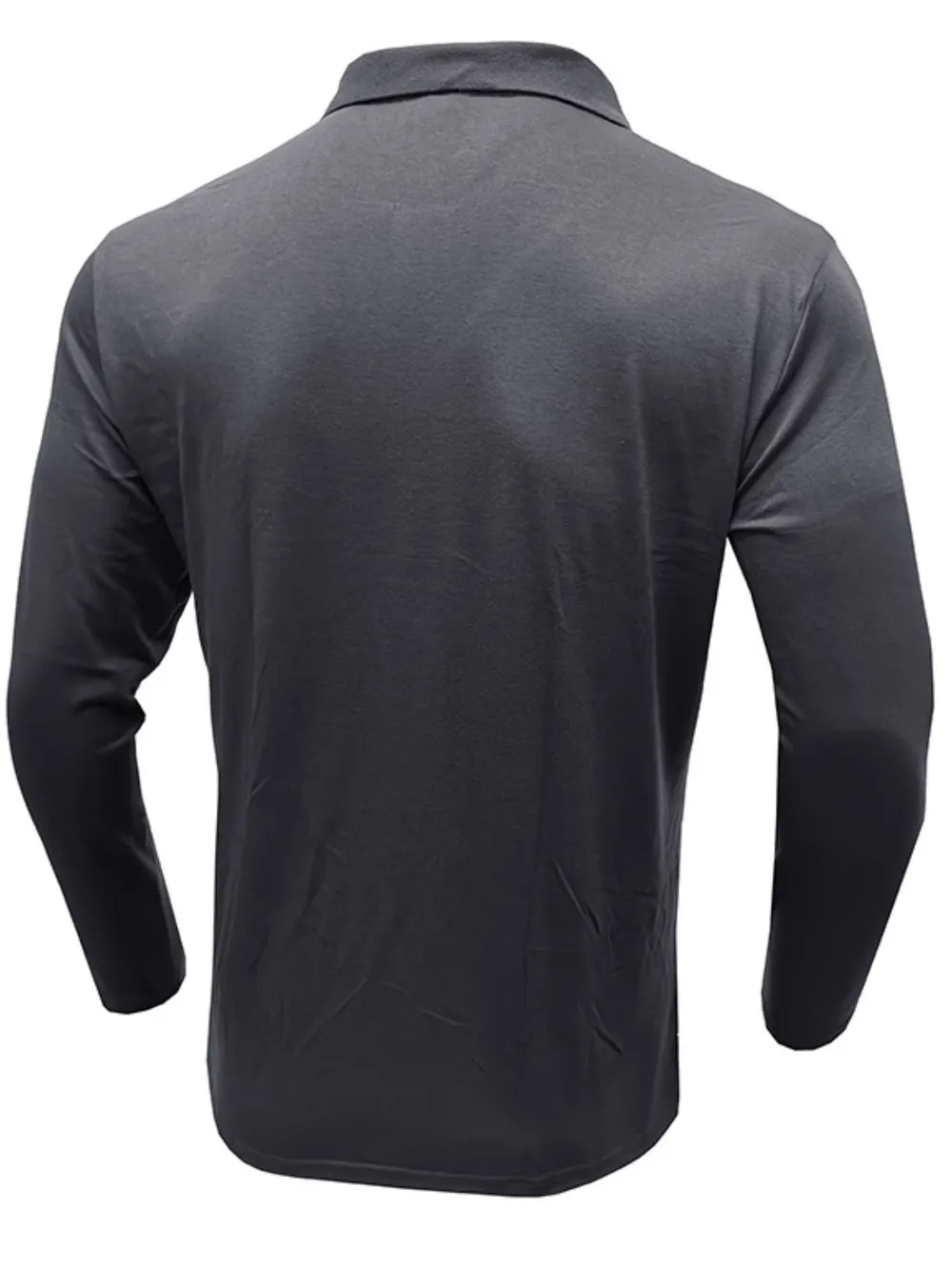 Men's Striped Long Sleeve Polo Shirt, image 4