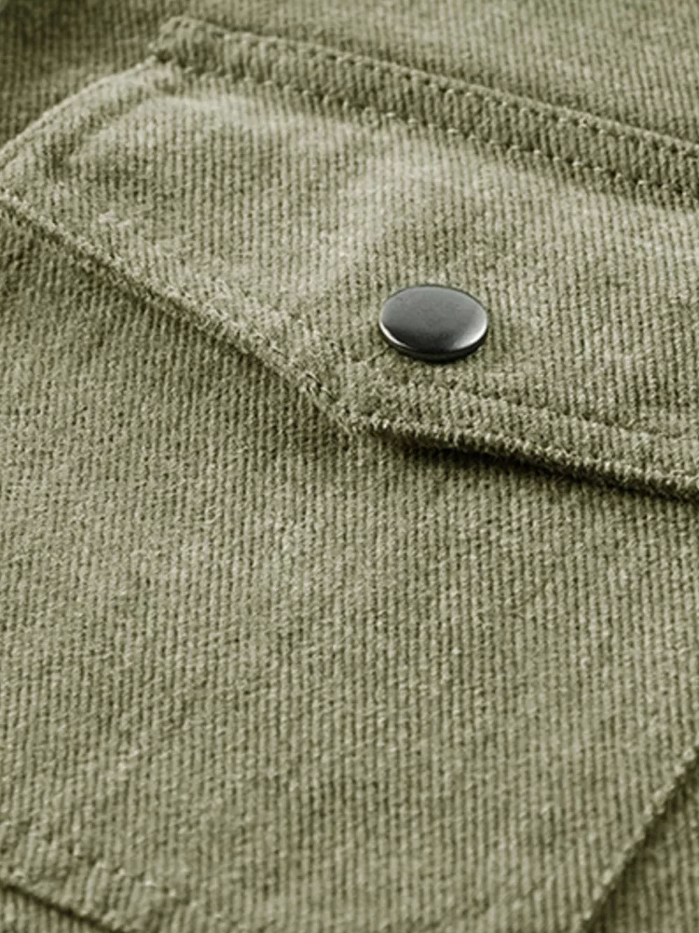 Men's Plus Size Dual Chest Pockets Shacket, image 5