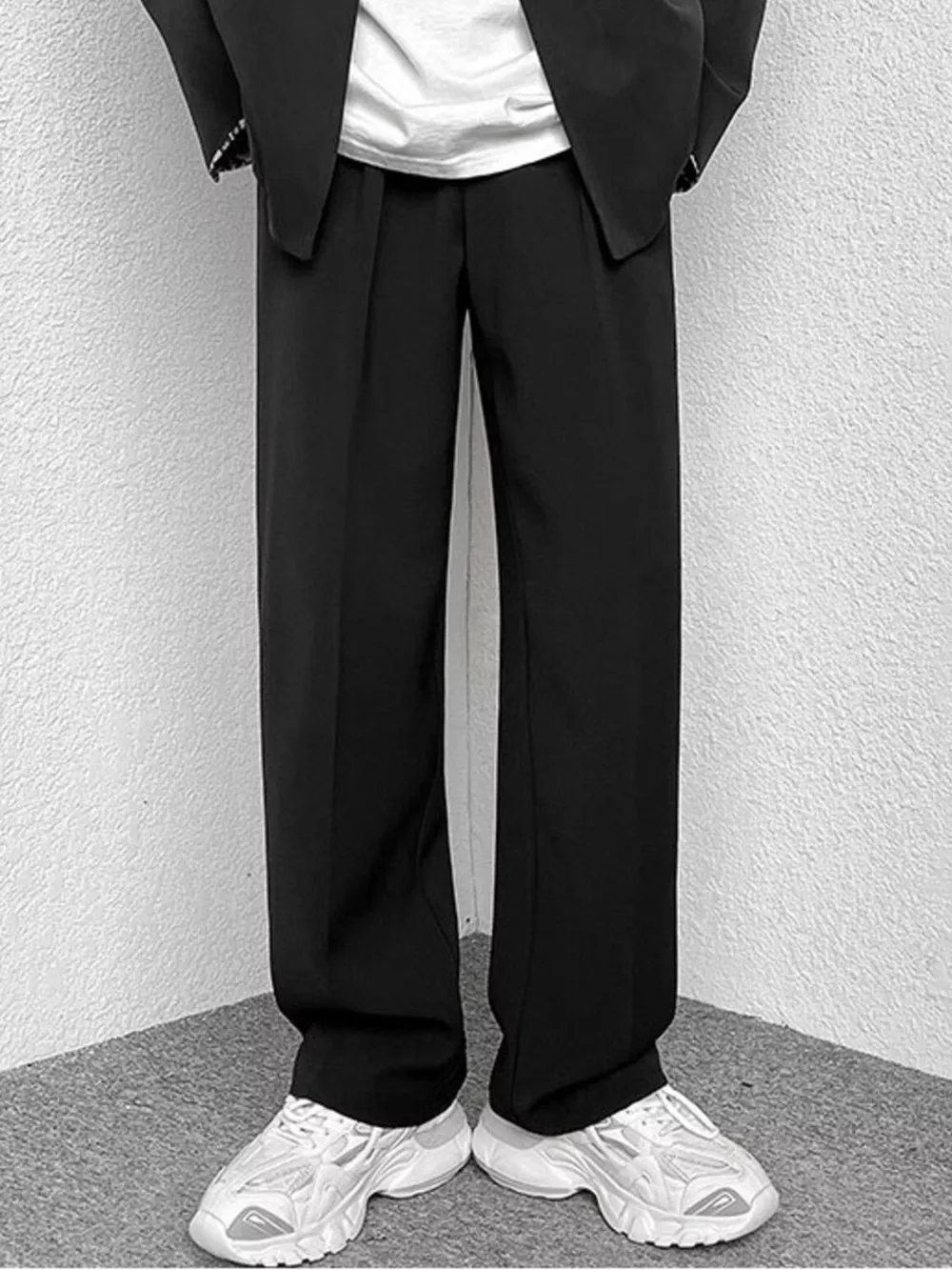 Men's Full Size Wide-Leg Casual Pants Plus Size