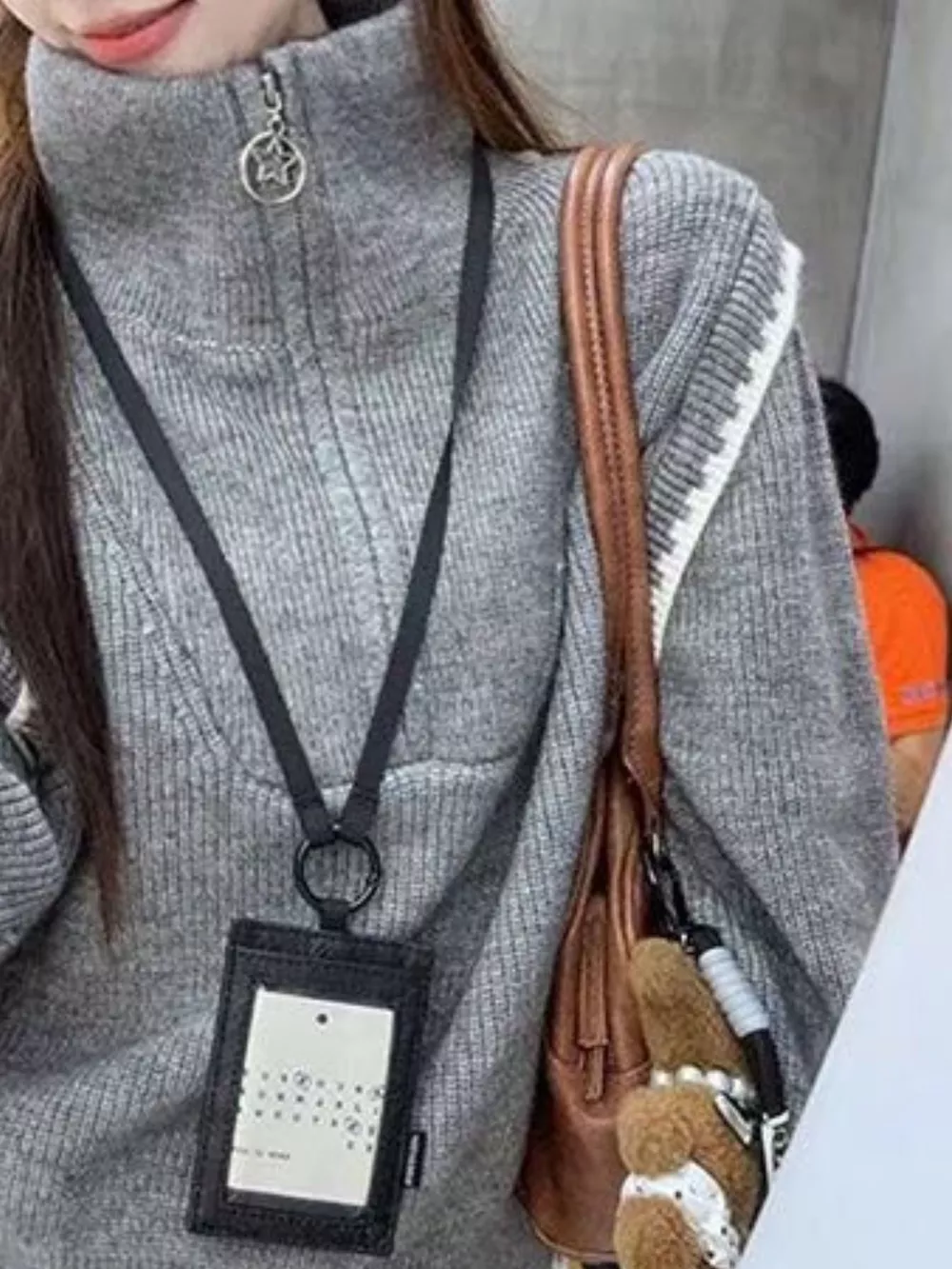 High Neck Half Zip Sweater, image 2