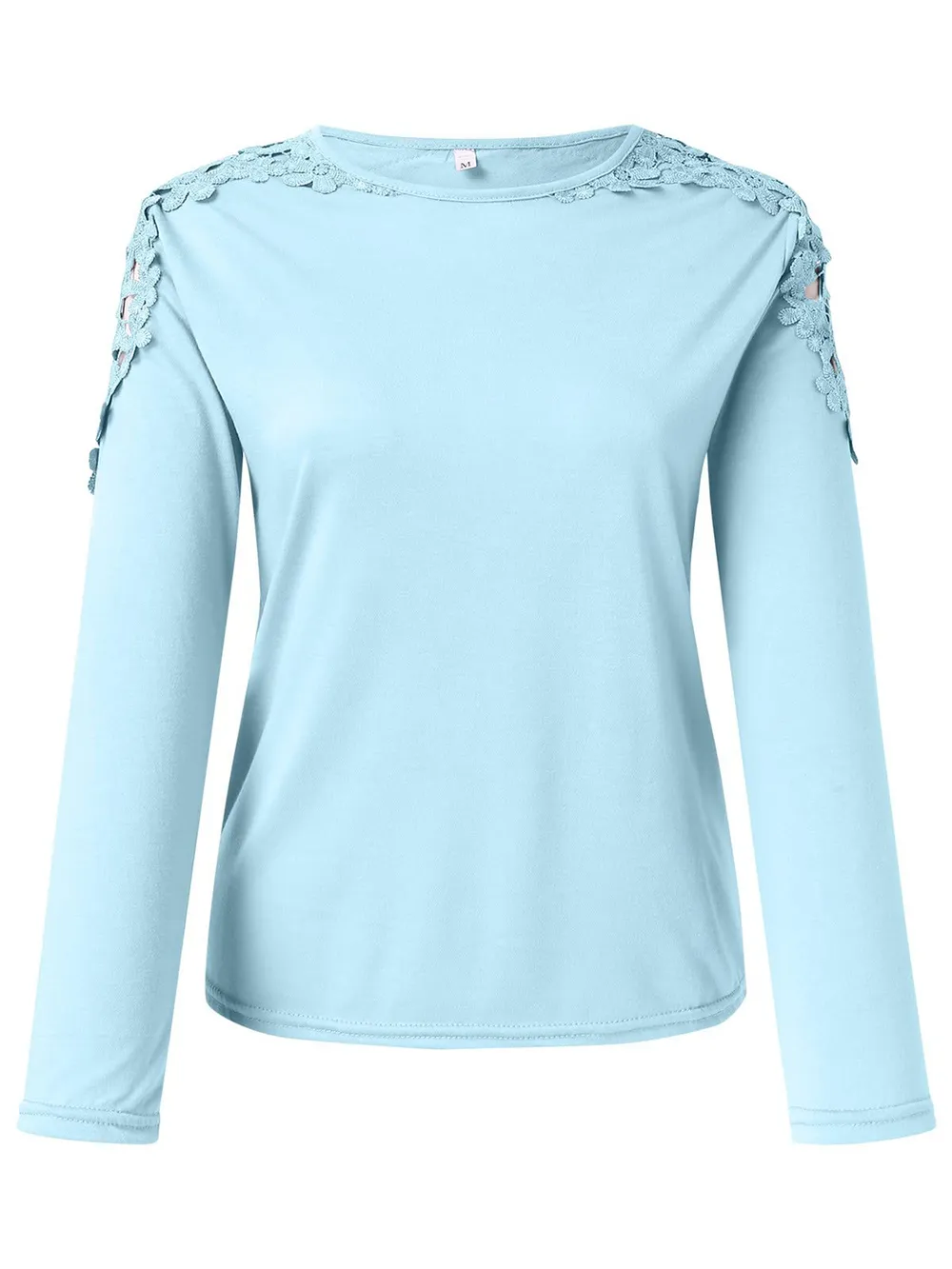 Full Size Cutout Round Neck Long Sleeve T-Shirt, image 2