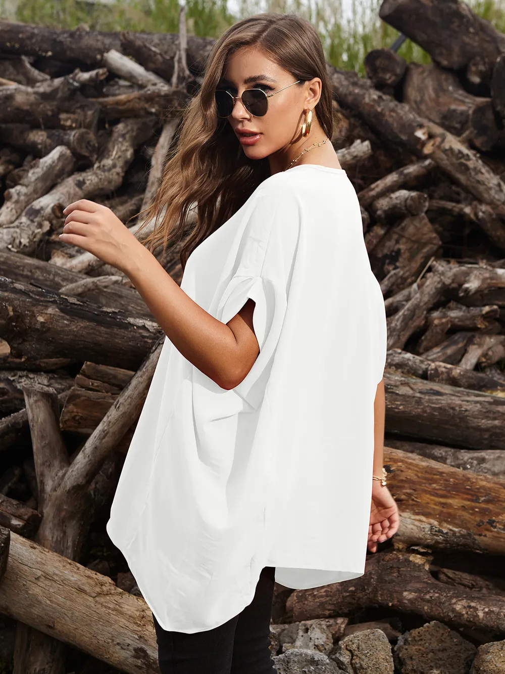 Round Neck Short Sleeve T-Shirt, image 3
