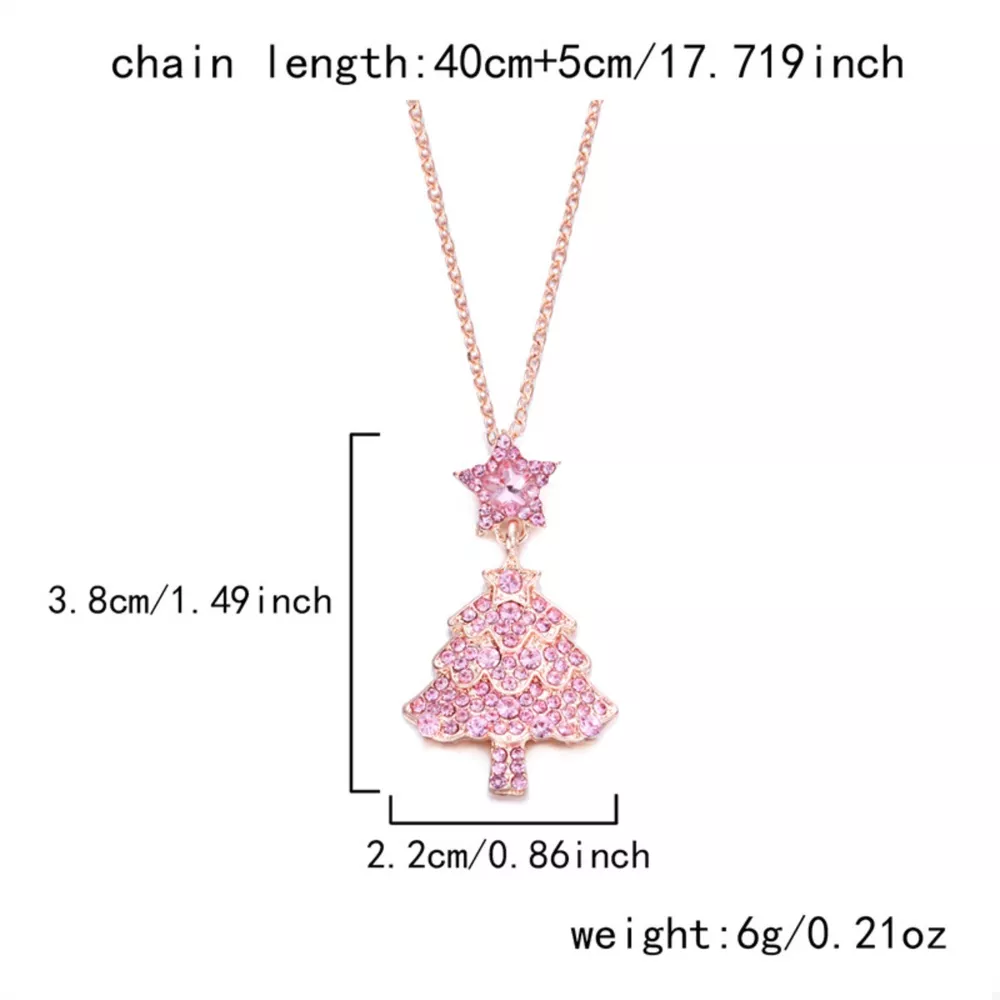 Christmas Tree Pendant Necklace, image 6