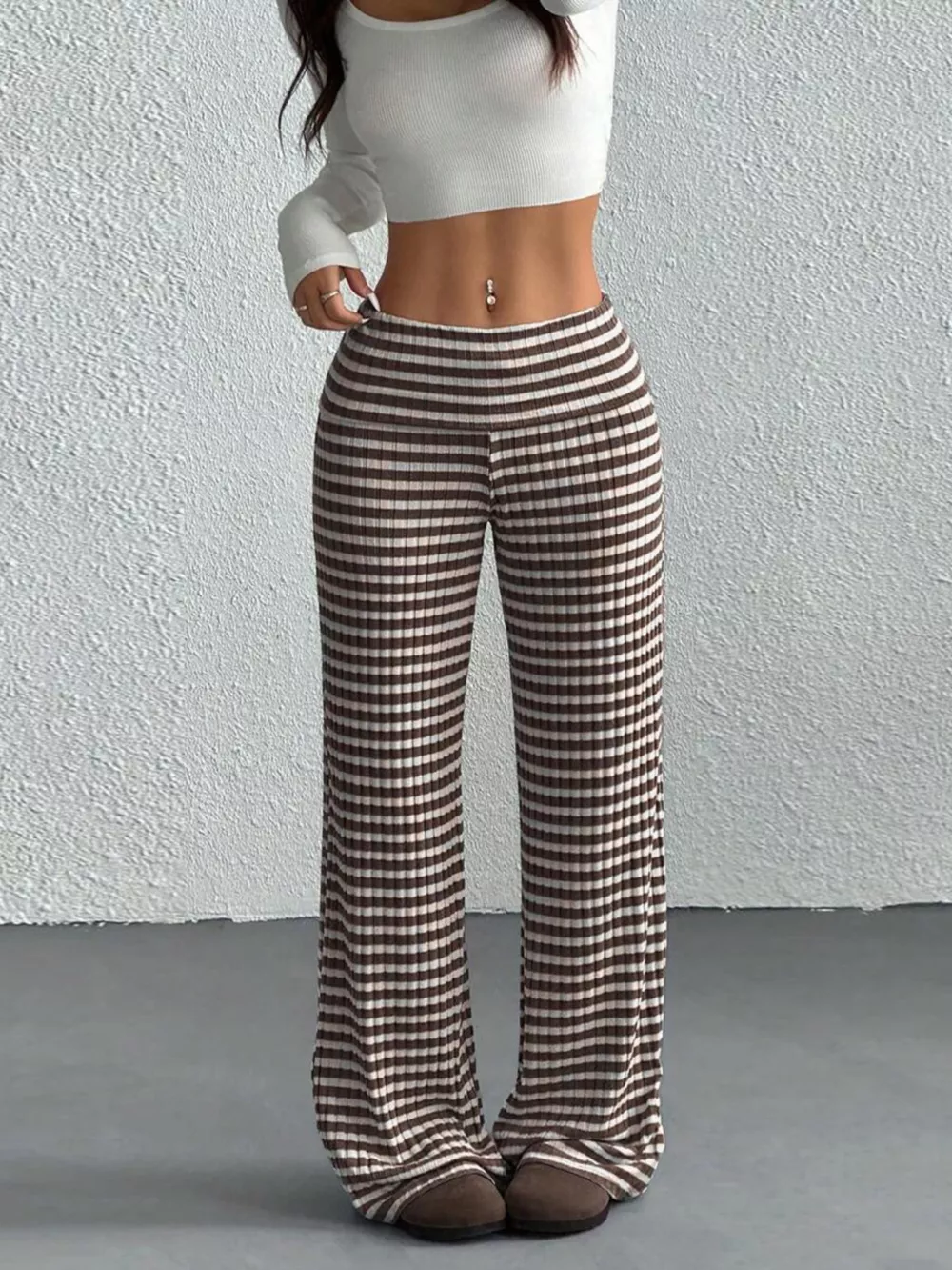 Striped Wide Leg Pants, image 3