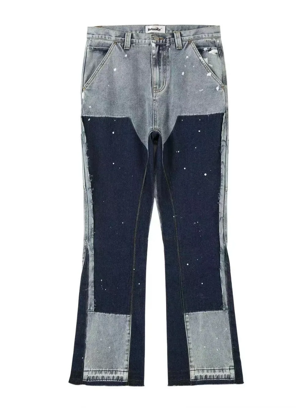 Men's Contrast Washed Bootcut Jeans, image 13