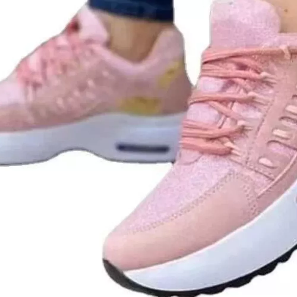 Lace Up Round Toe Sneakers, image 4