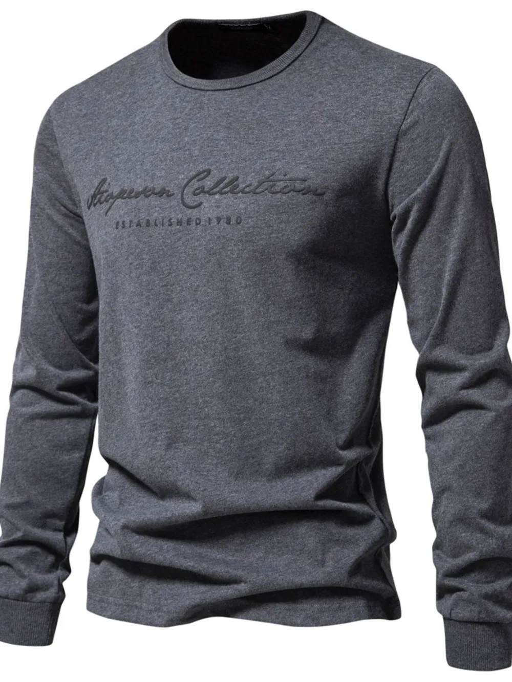 Men's Round Neck Letter Graphic T-Shirt, image 2