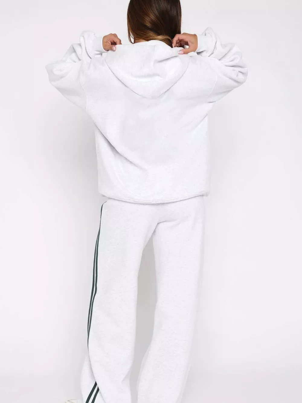 Zip Up Hoodie and Striped Pants Set, image 17
