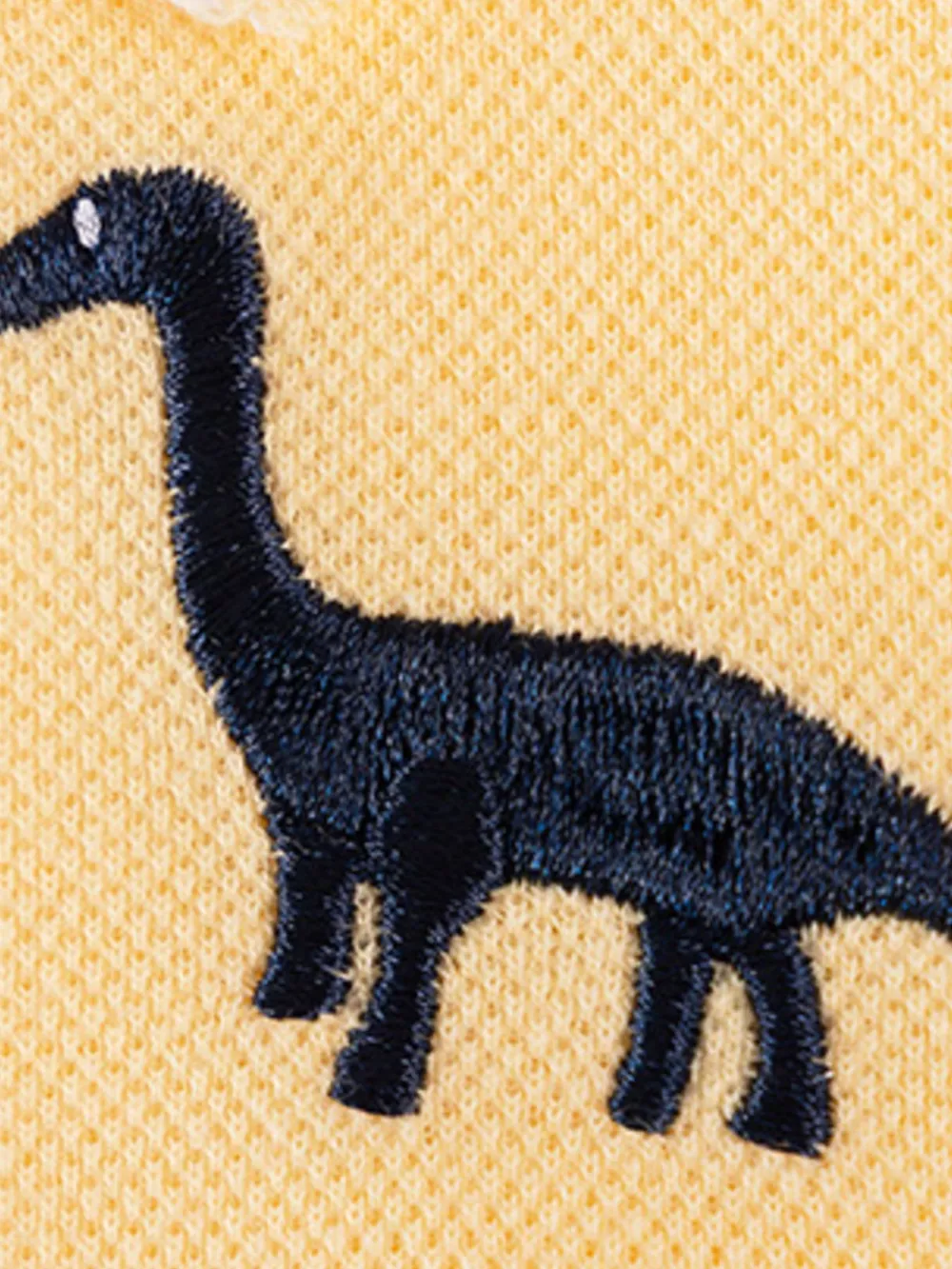 Children's Tiered Dress with Dinosaur Embroidery, image 5
