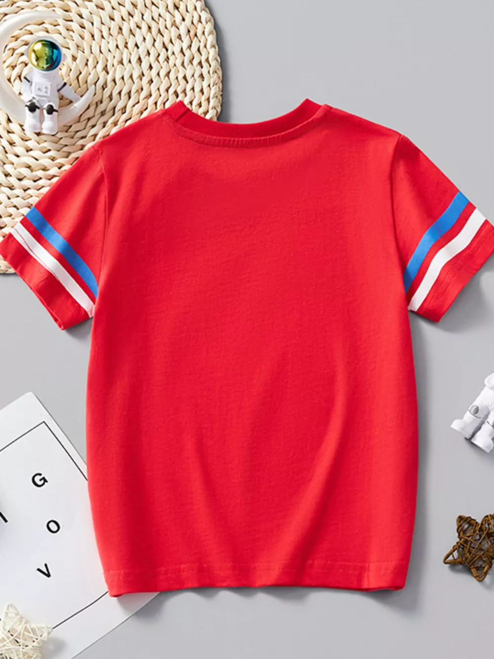 Children's Rocket Graphic Short Sleeve Casual T-Shirt, image 5