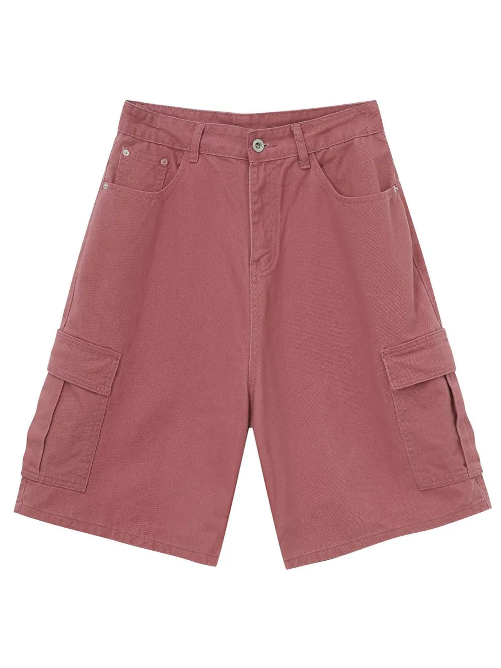 Men's Mid Rise Denim Shorts with Cargo Pockets, image 7