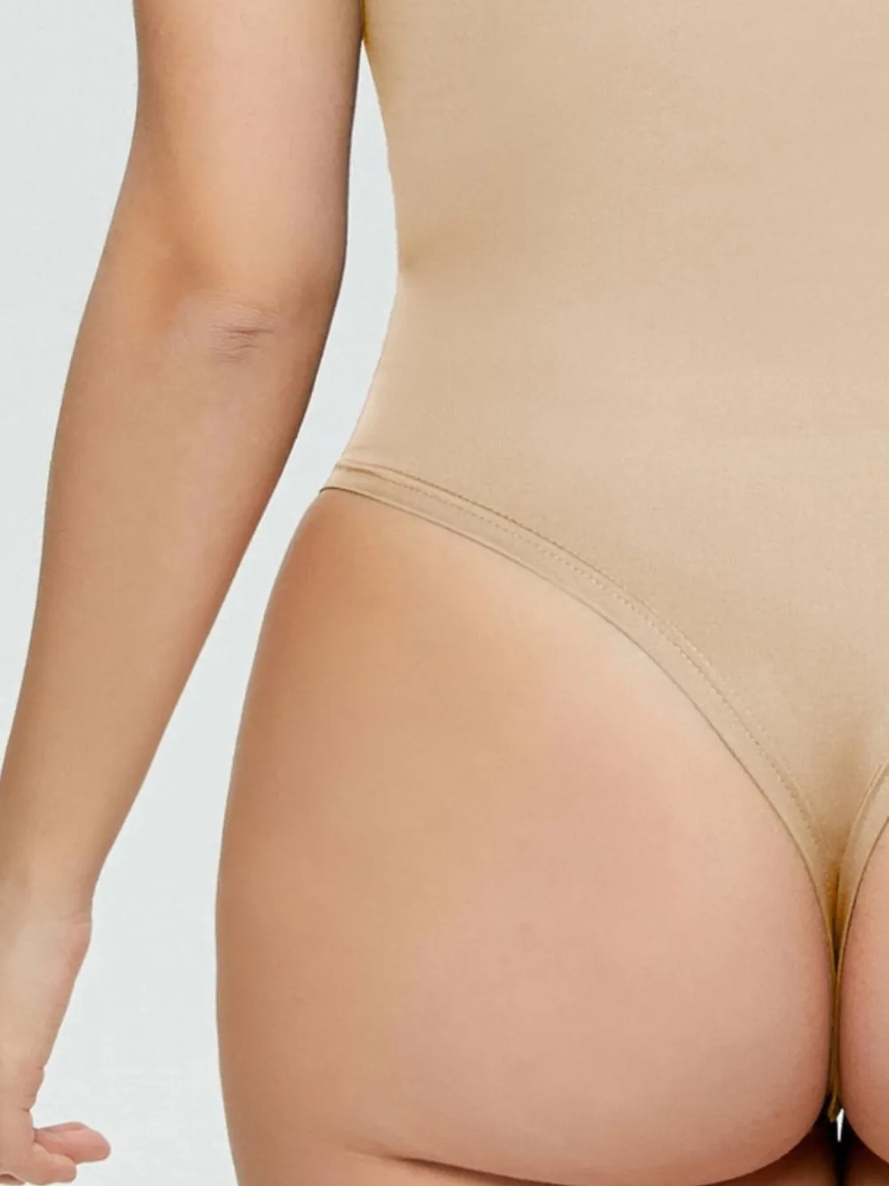 Full Size Square Neck Short Sleeve Bodysuit, image 2