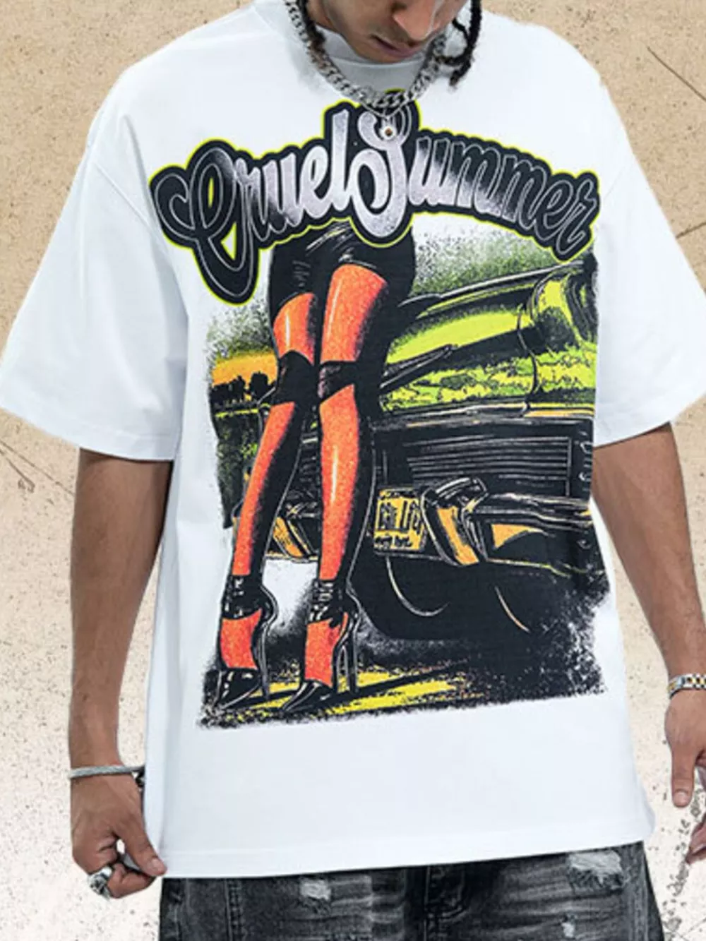 Men's Graphic Round Neck Short Sleeve T-Shirt, image 2