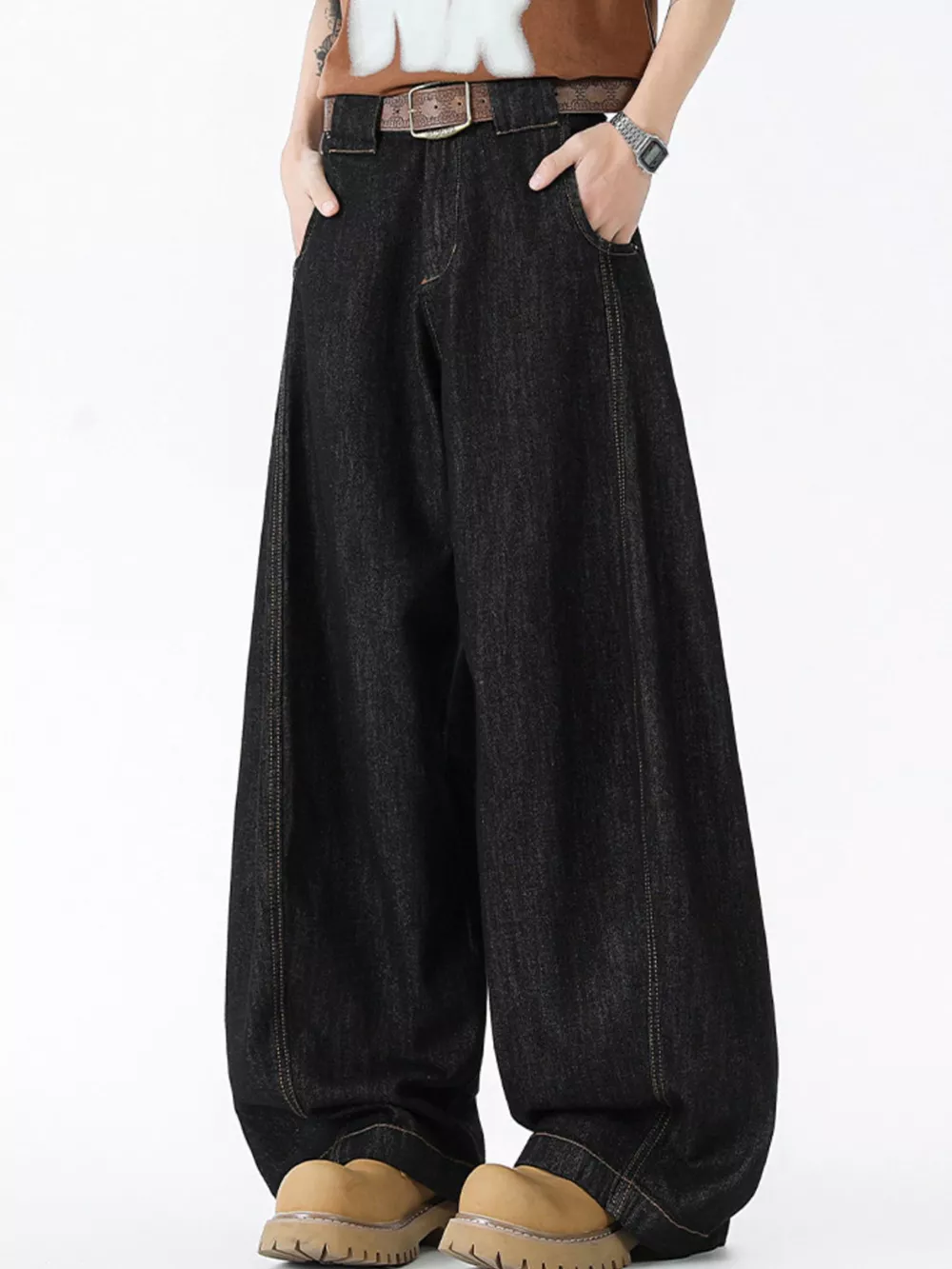 Men's Wide Leg Jeans