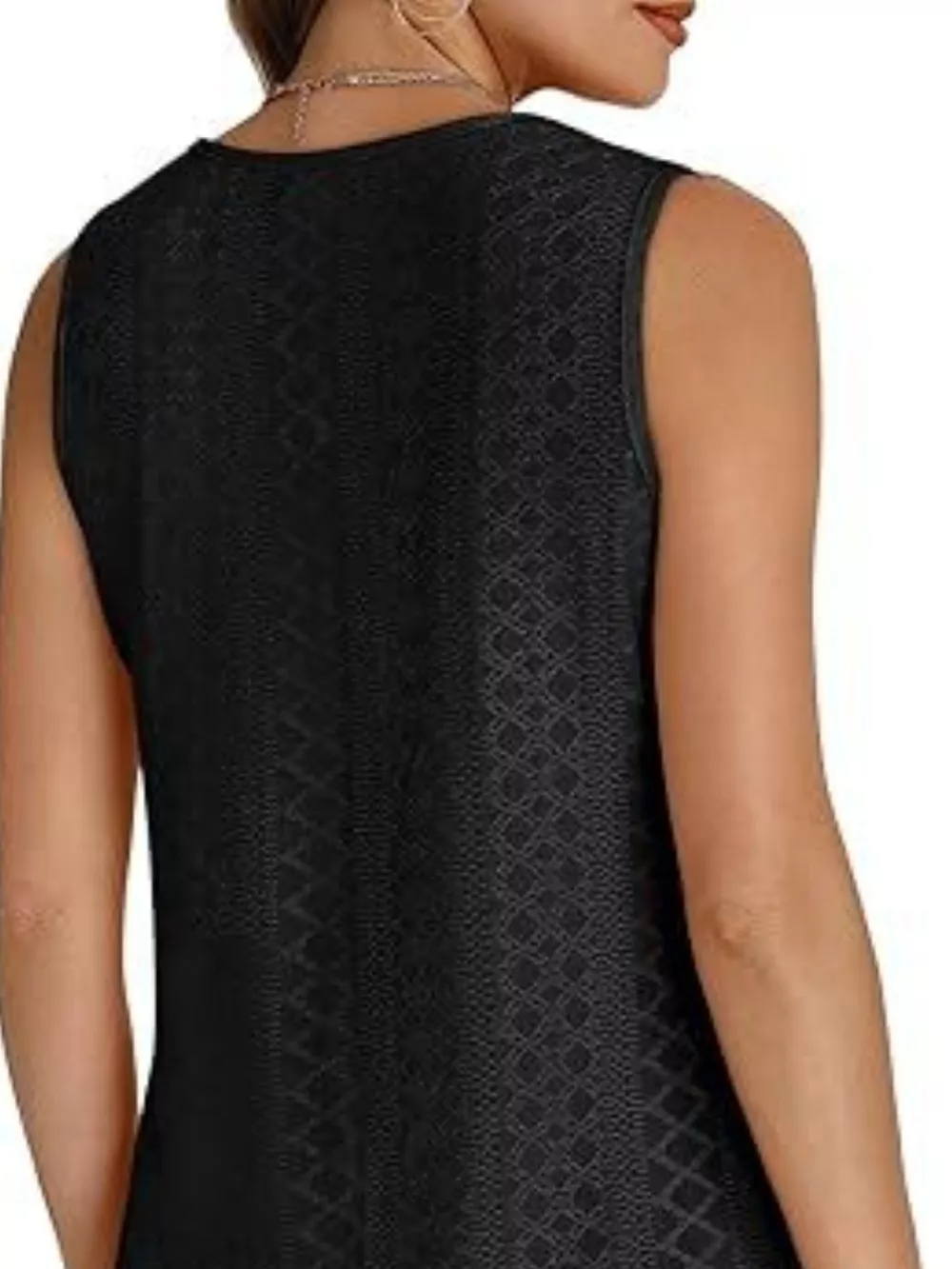 Eyelet V-Neck Tank, image 4