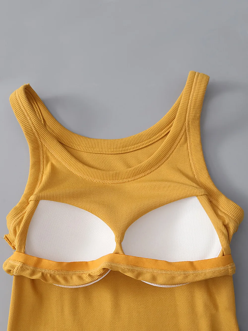 Round Neck Tank with Bra, image 3