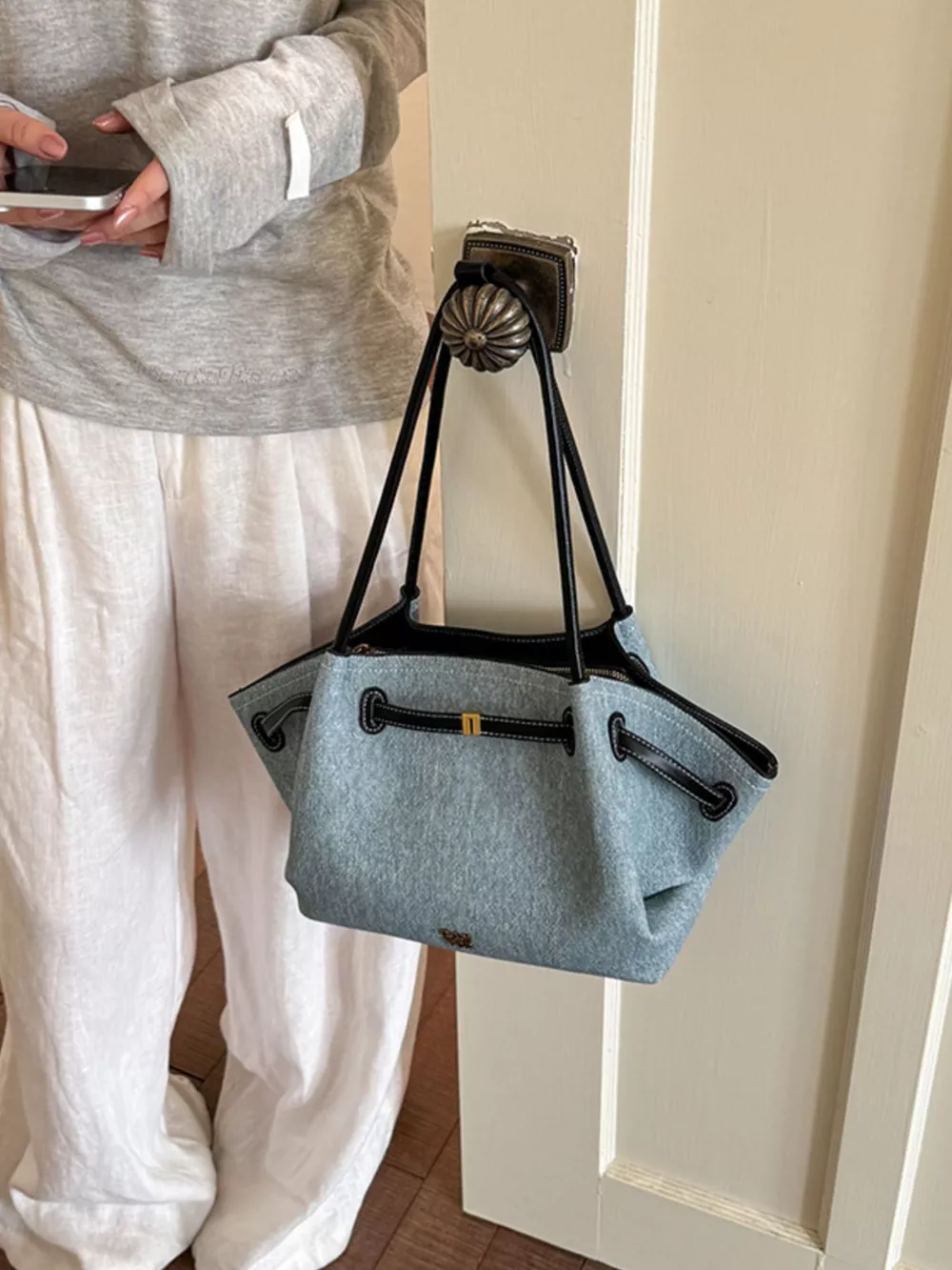 PU Leather Tote Bag, image 7