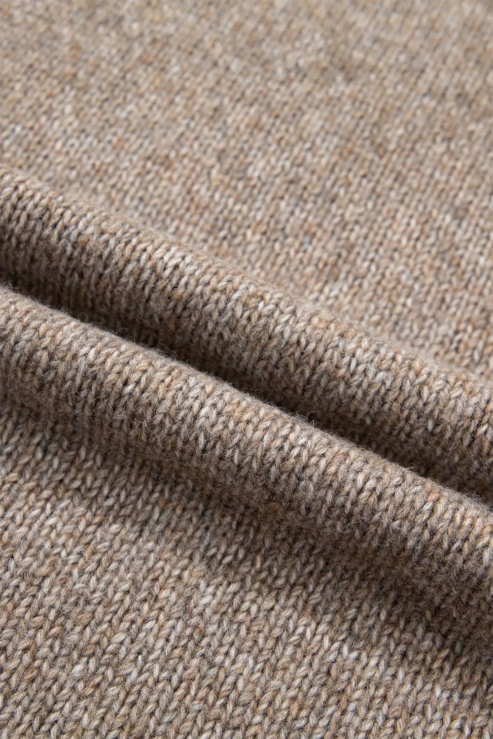 High Neck Drop Shoulder Cable Knit Regular Length Sweater, image 12