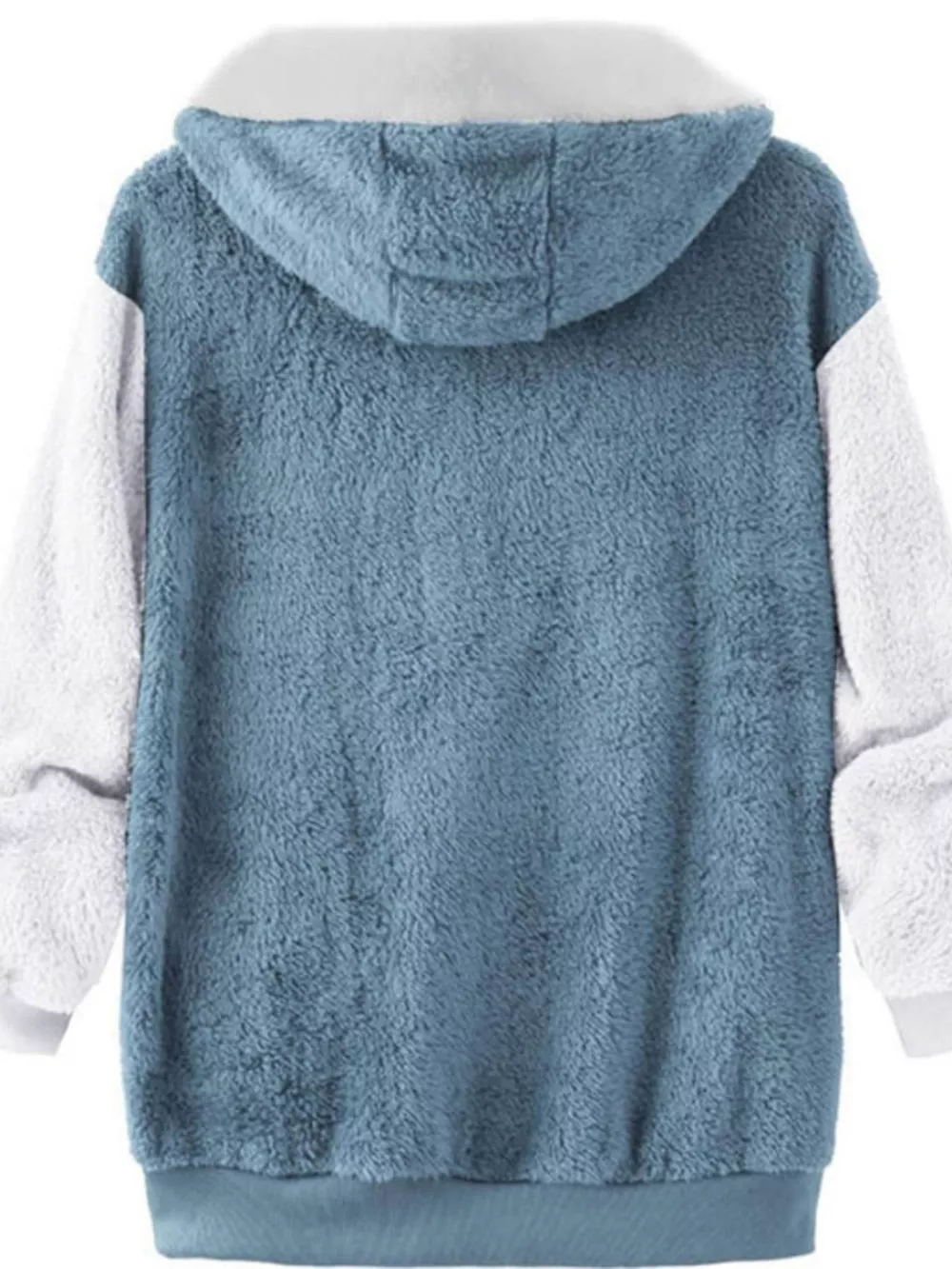 Full Size Fleece Zip-Up Hooded Outerwear Plus Size, image 4