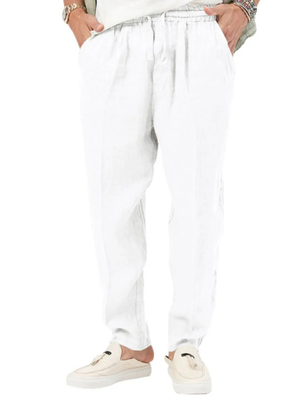 Men's Plus Size Drawstring Pants with Pockets, image 3