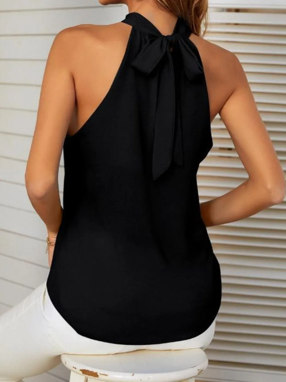 Cutout Grecian Neck Tank, image 3