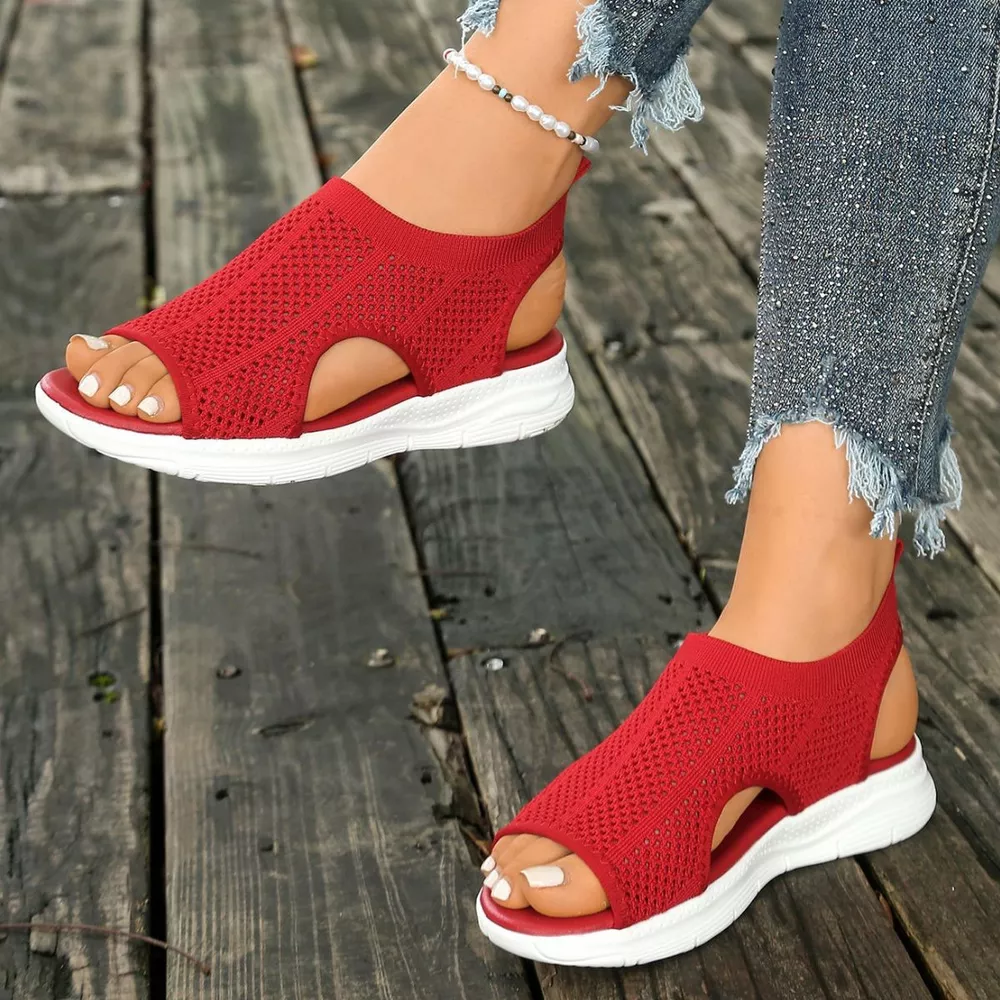 Breathable Mesh Open Toe Sandals, image 2