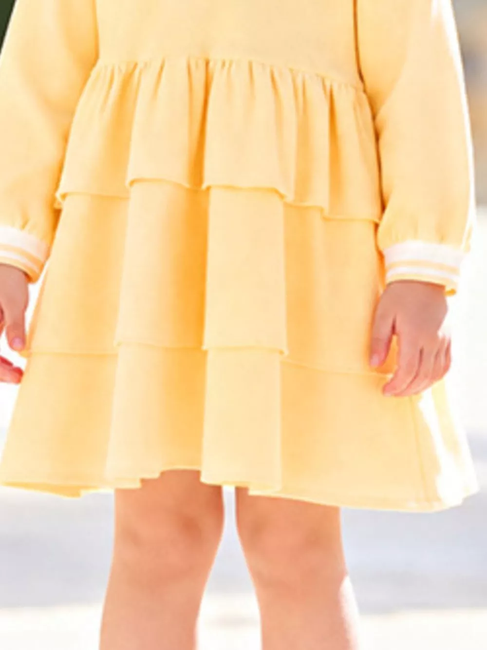 Children's Polo Collar Tiered Dress, image 4