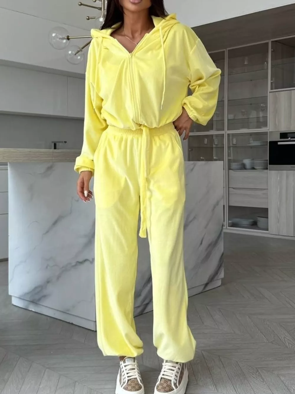 Zip-Up Hoodie and Joggers Set, image 17