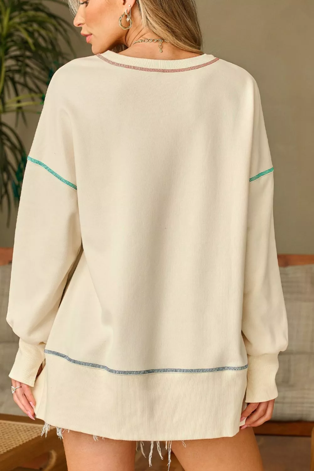 Thanksgiving Graphic Crew Neck Sweatshirt, image 2
