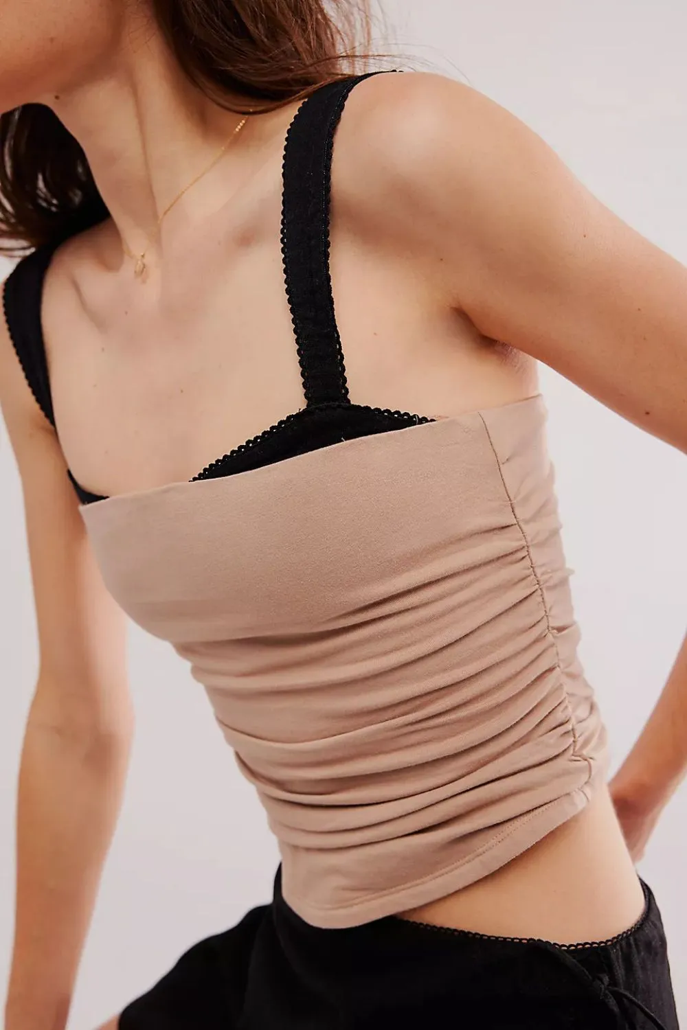 Square Neck Wide Strap Cami, image 3