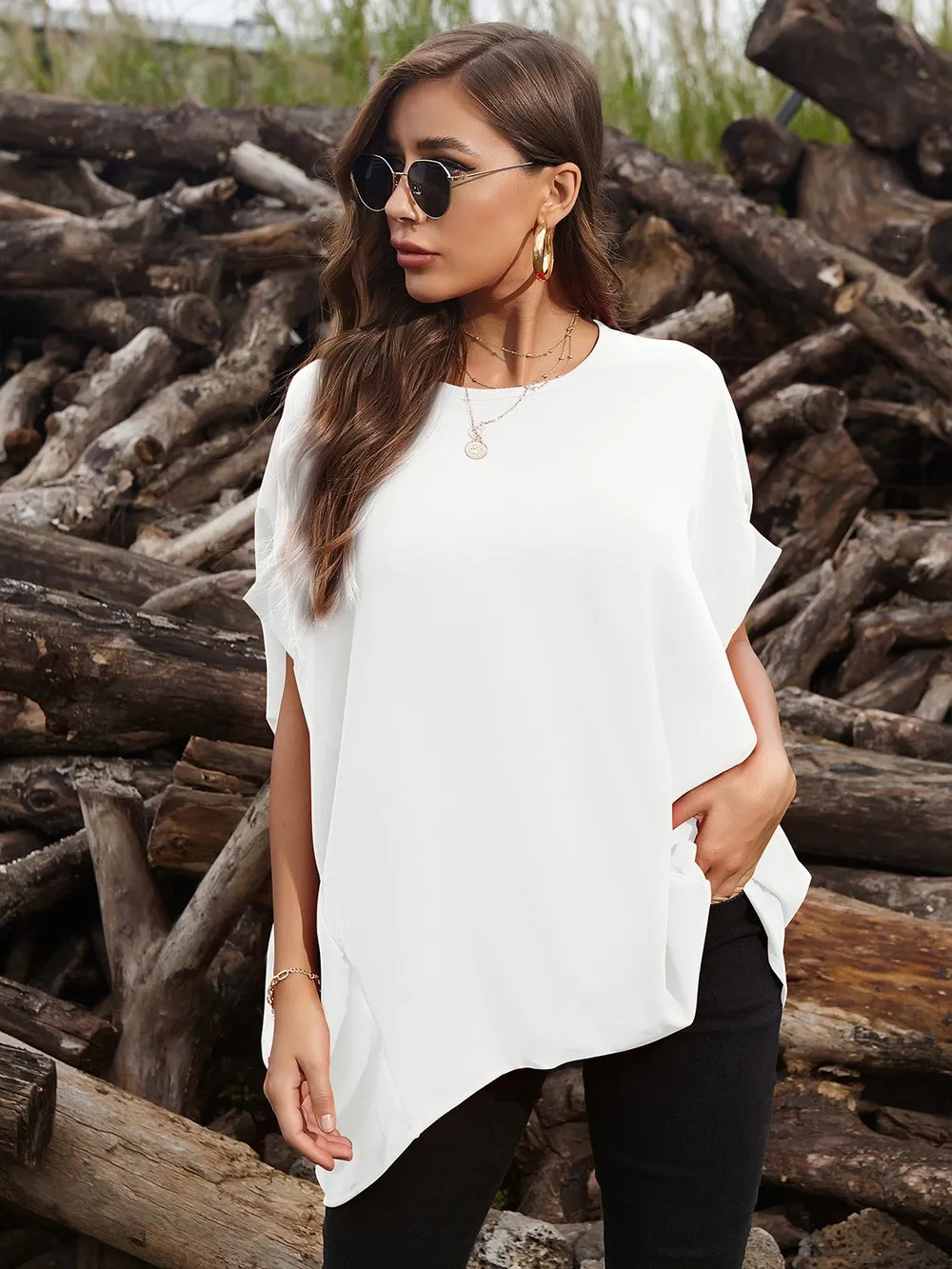 Round Neck Short Sleeve T-Shirt, image 4