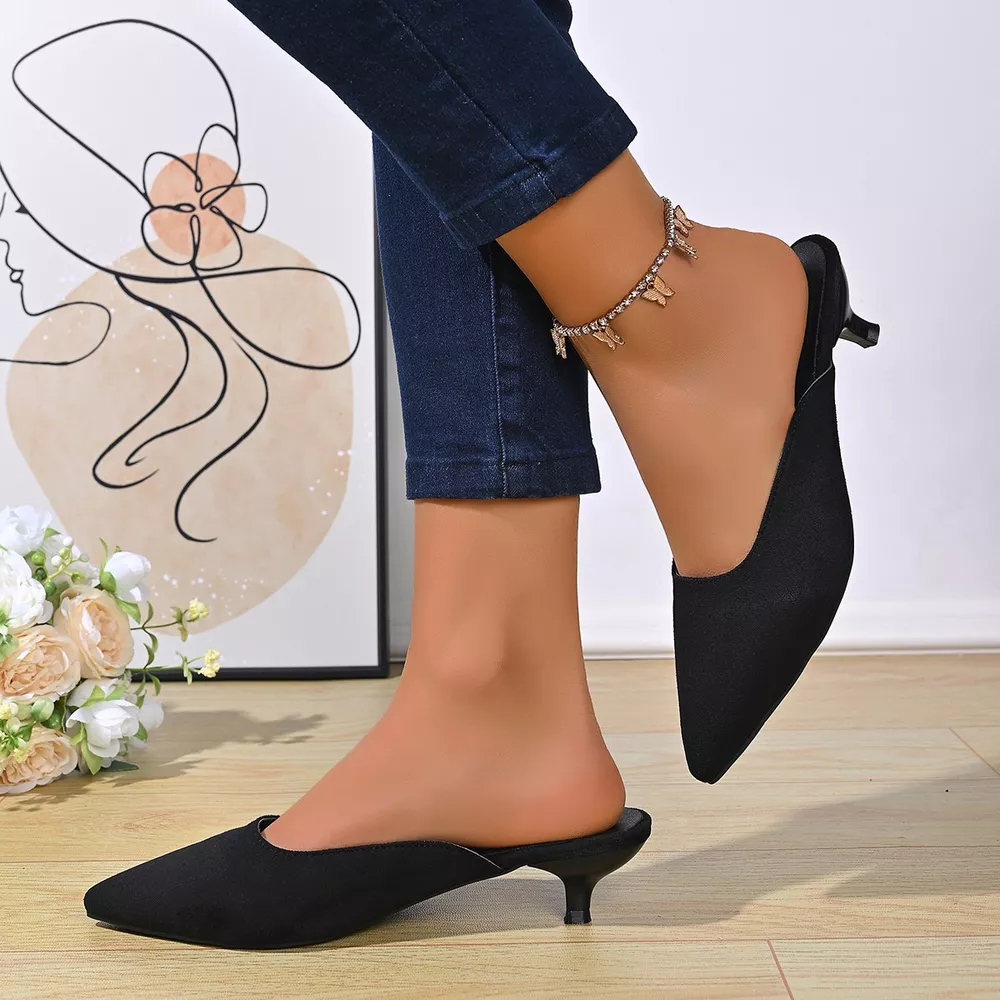 Point Toe Kitten Heels Pumps, image 4