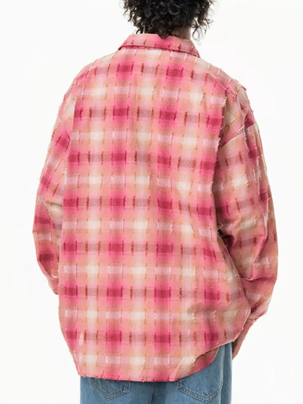 Men's Plus Size Plaid Button Up Long Sleeve Shirt, image 7