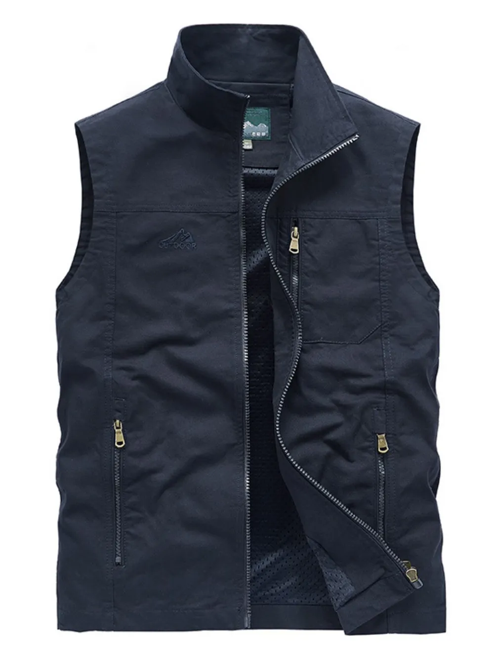 Men's Plus Size Zip Up Vest, image 8
